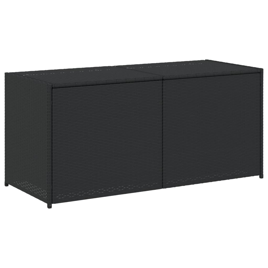 Putekasse svart 283L cm polyrotting