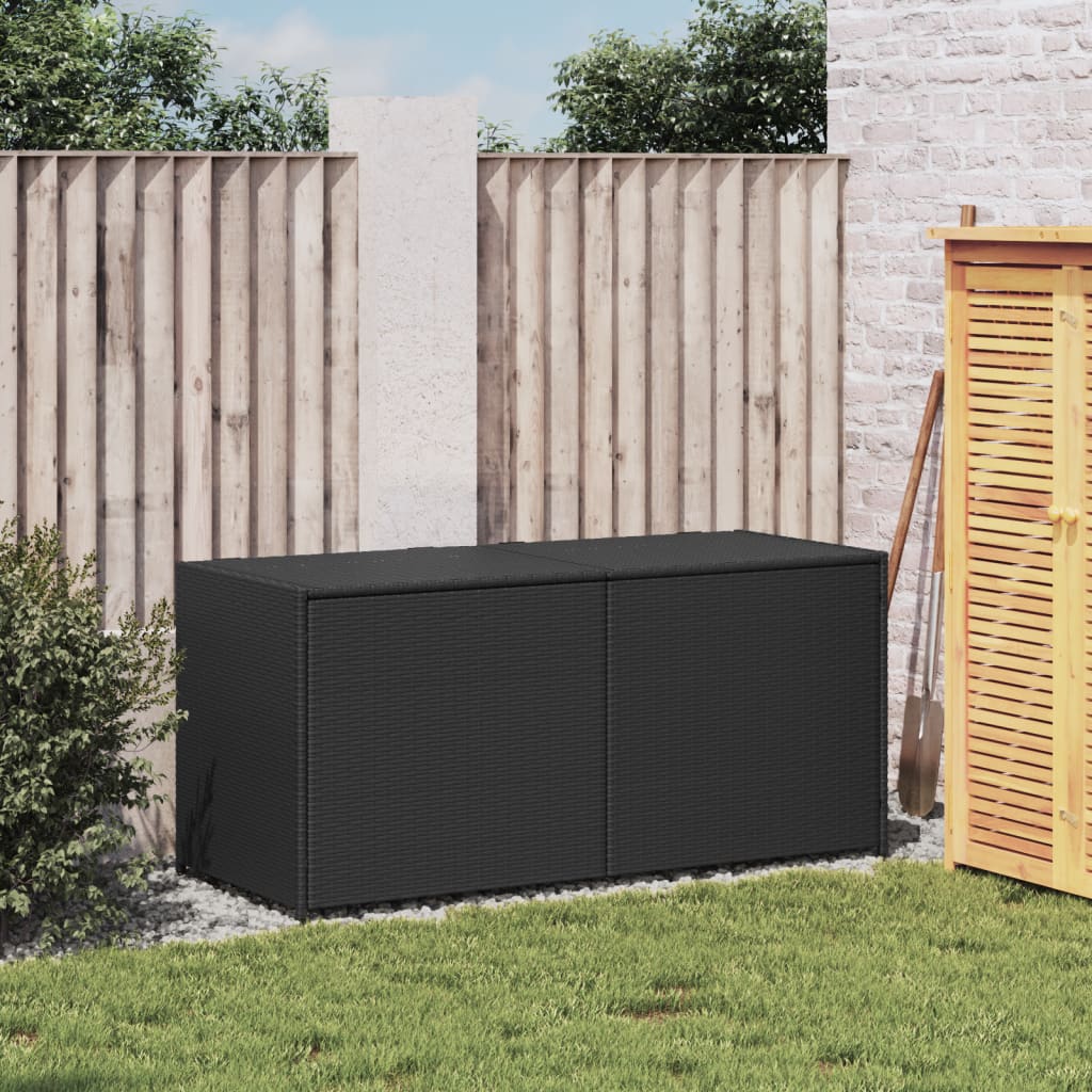 Putekasse svart 283L cm polyrotting