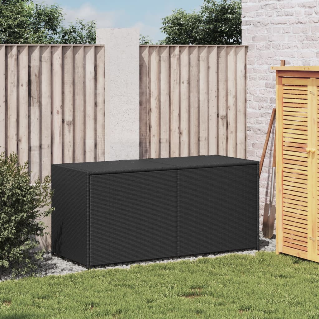 Putekasse svart 283L cm polyrotting