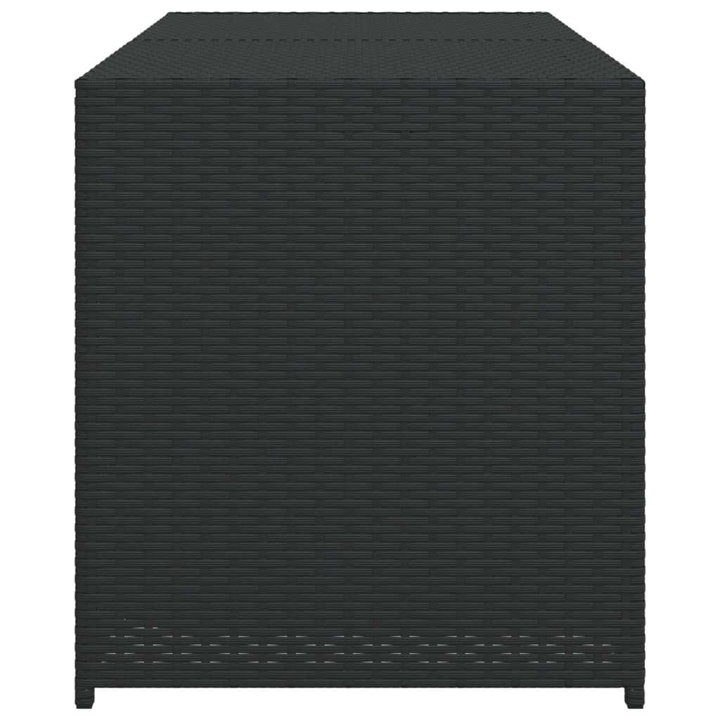 Putekasse svart 283L cm polyrotting
