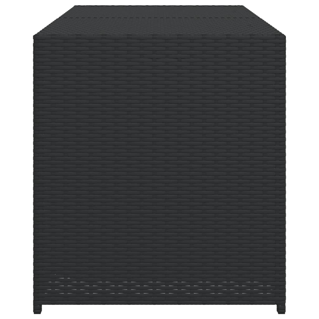 Putekasse svart 283L cm polyrotting