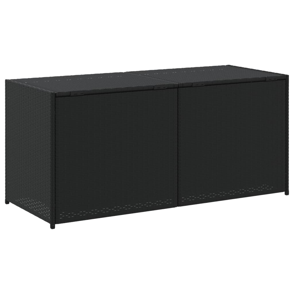 Putekasse svart 283L cm polyrotting