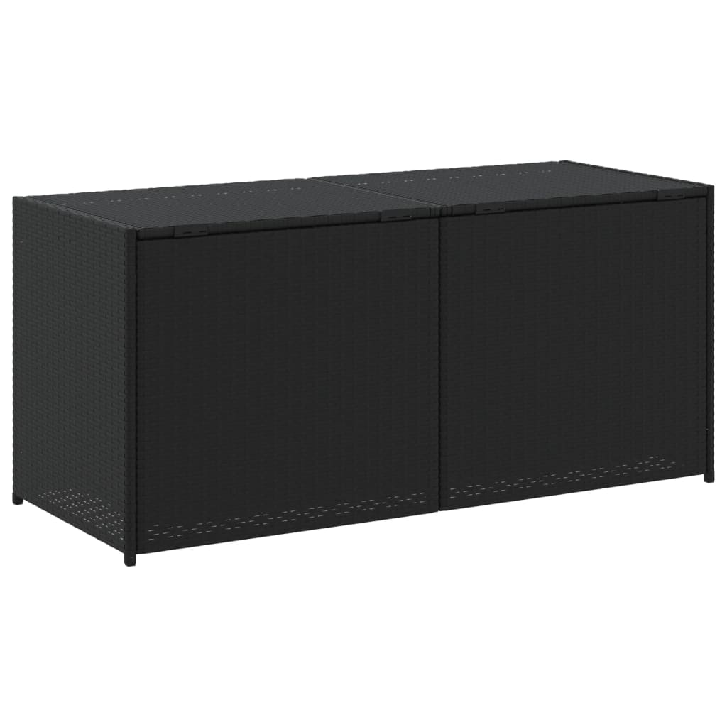 Putekasse svart 283L cm polyrotting
