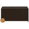 Putekasse med hjul brun 190L cm polyrotting
