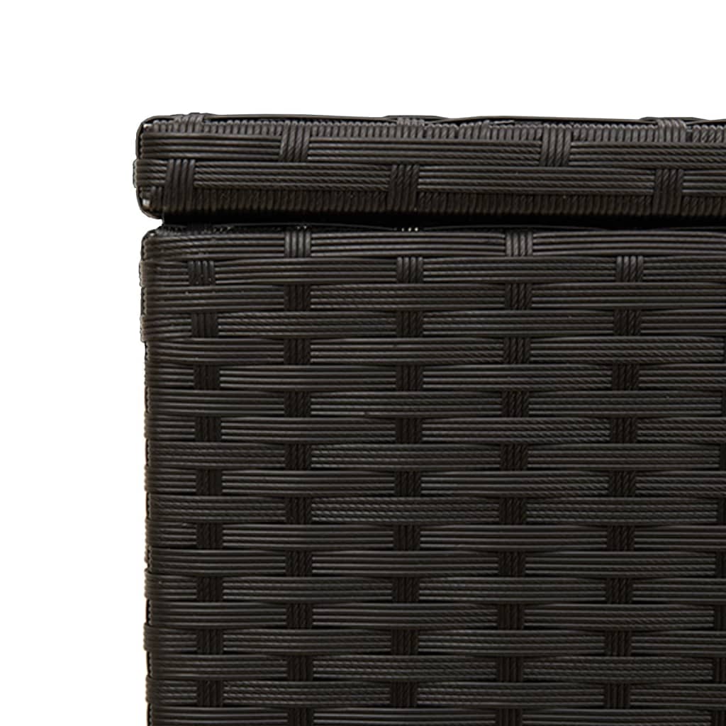 Putekasse svart 291L cm polyrotting