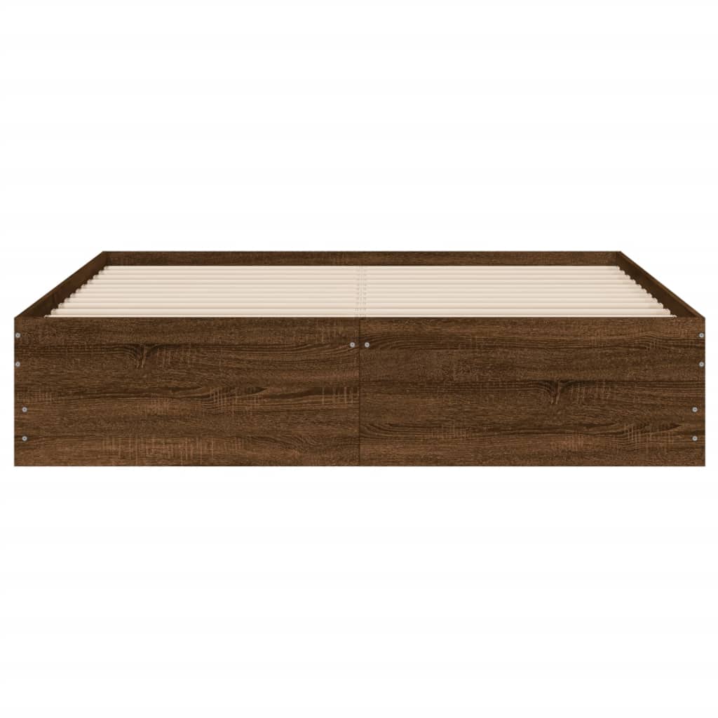 Sengeramme med skuffer sonoma eik 150x200 cm konstruert tre