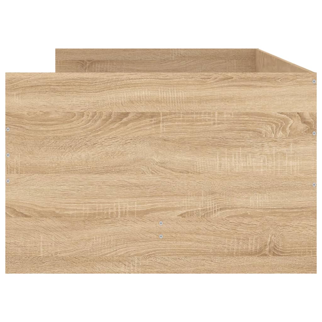 Sengeramme med skuffer sonoma eik 100x200 cm