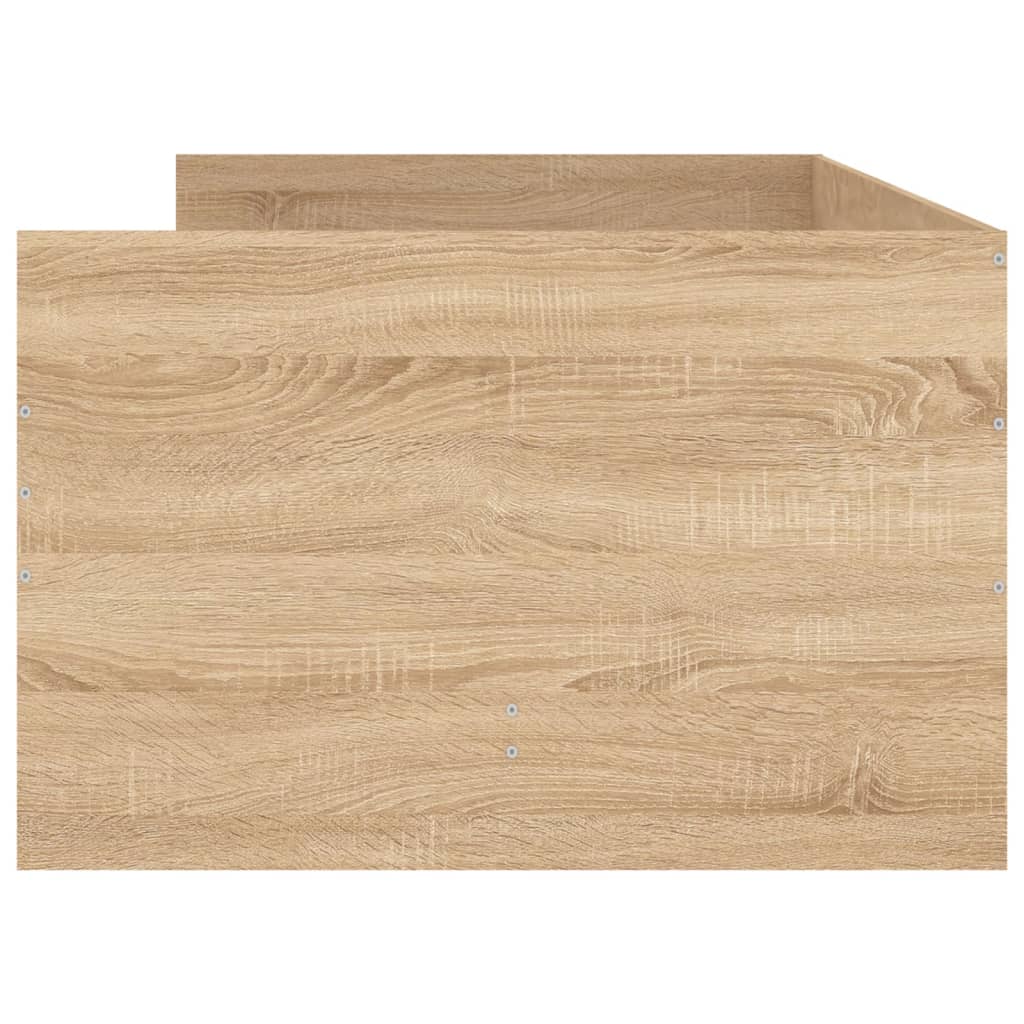 Sengeramme med skuffer sonoma eik 90x200 cm