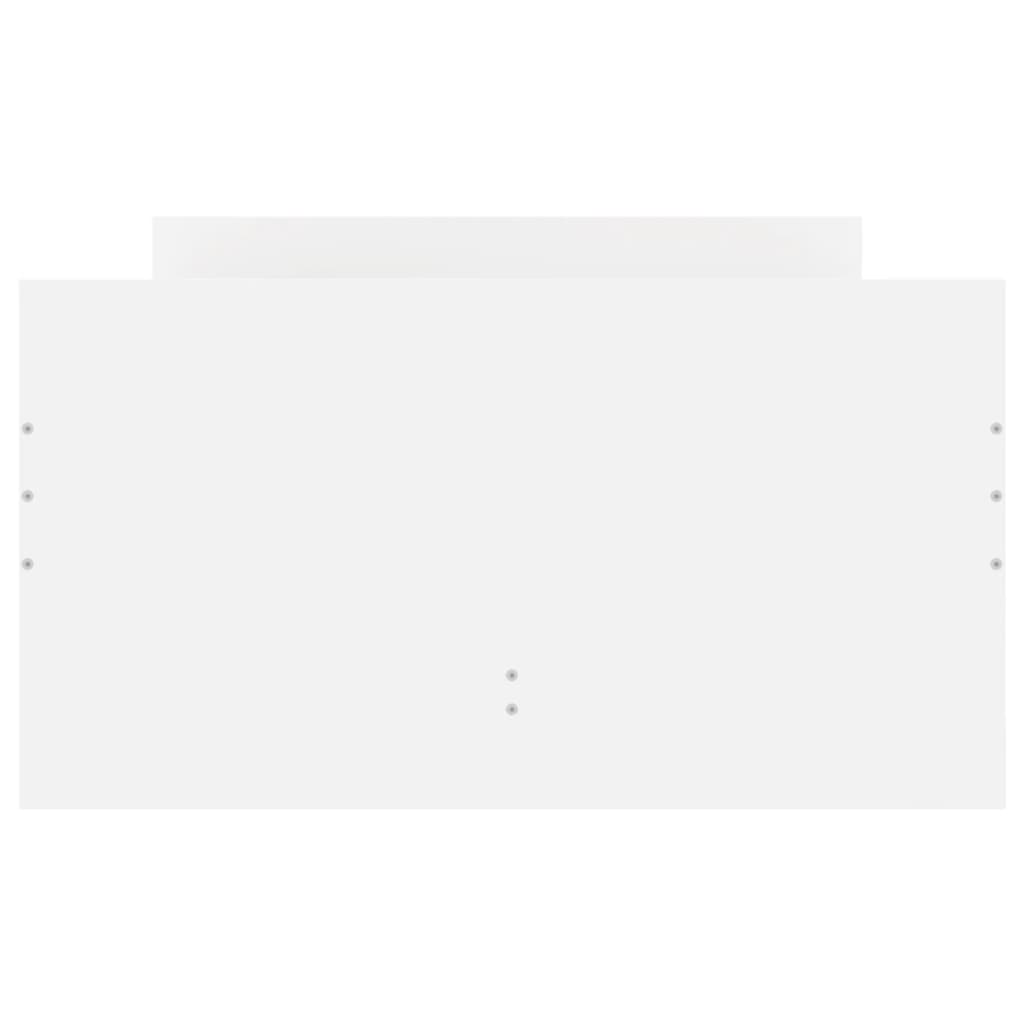 Sengeramme med skuffer hvit 90x200 cm