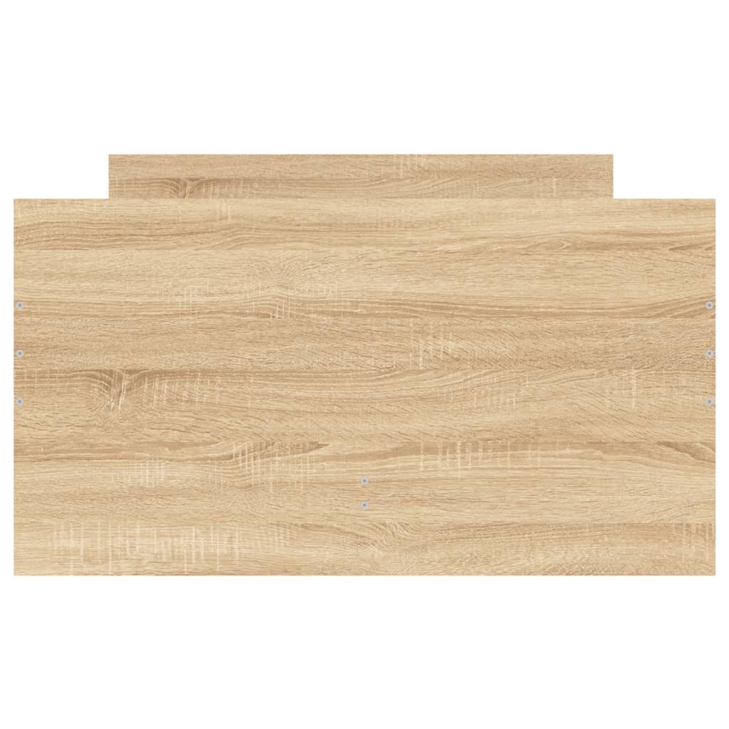 Sengeramme med skuffer sonoma eik 75x190 cm