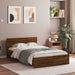 Sengeramme med hodegavl brun eik 120x190 cm