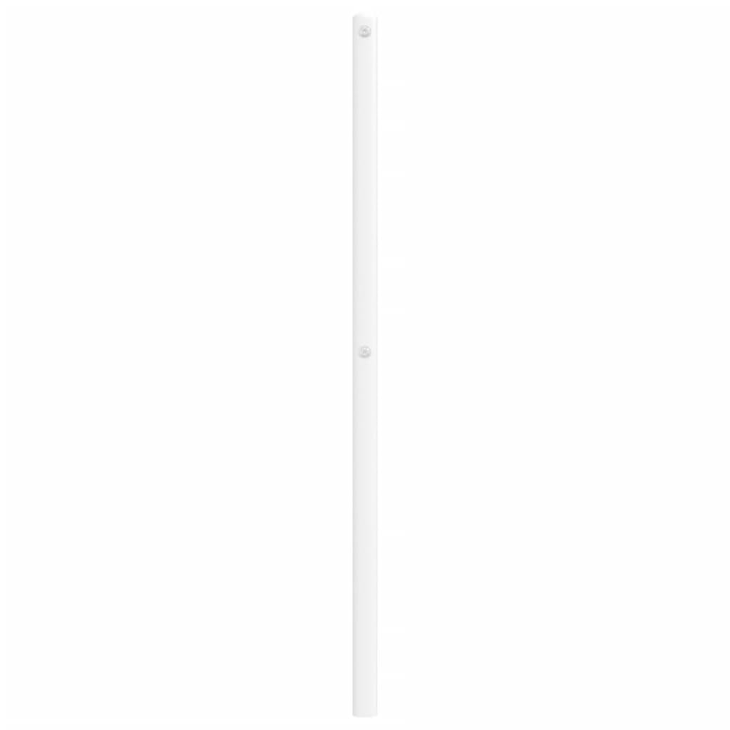 Utskiftbar sengegavl i metall hvit 80 cm
