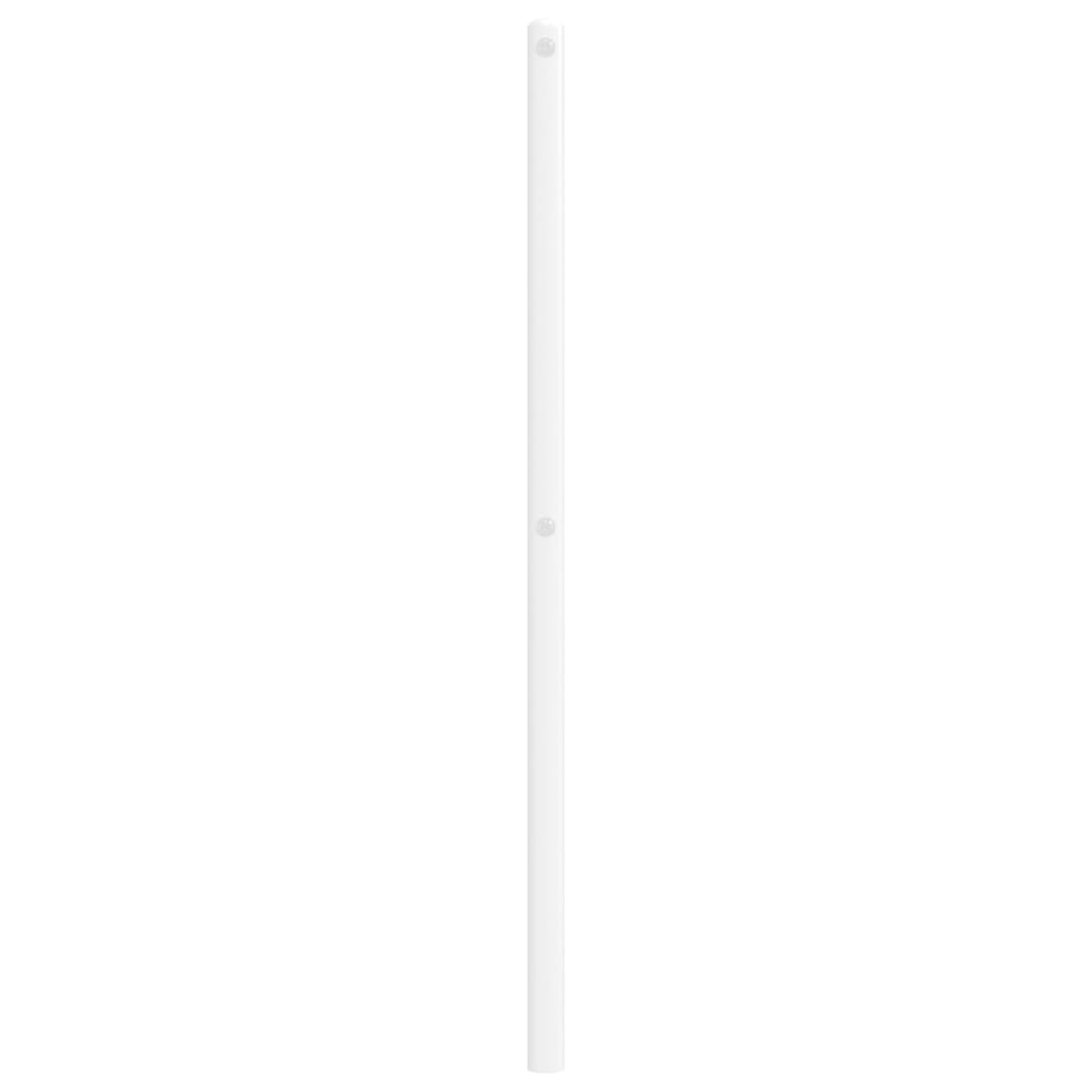 Utskiftbar sengegavl i metall hvit 200 cm