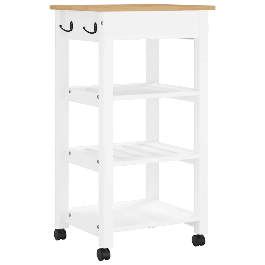 Kjøkkenvogn MONZA 48x40x88,5 cm heltre furu