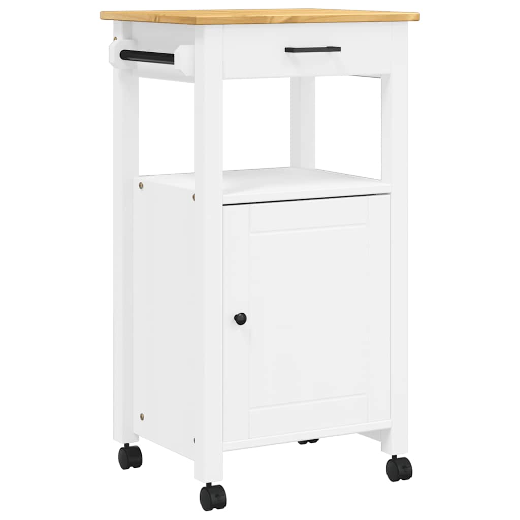 Kjøkkenvogn MONZA 48x40x88,5 cm heltre furu