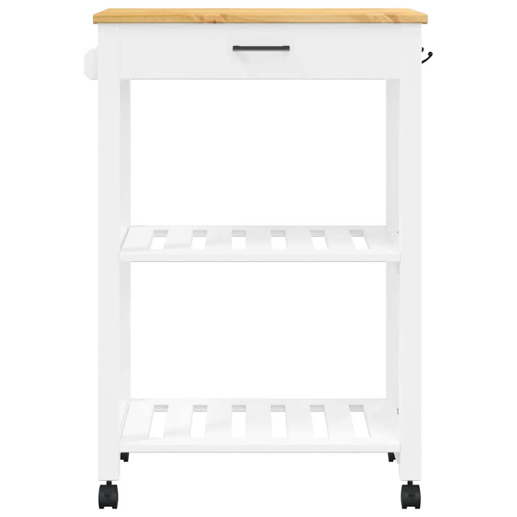 Kjøkkenvogn MONZA 60x40x88,5 cm heltre furu