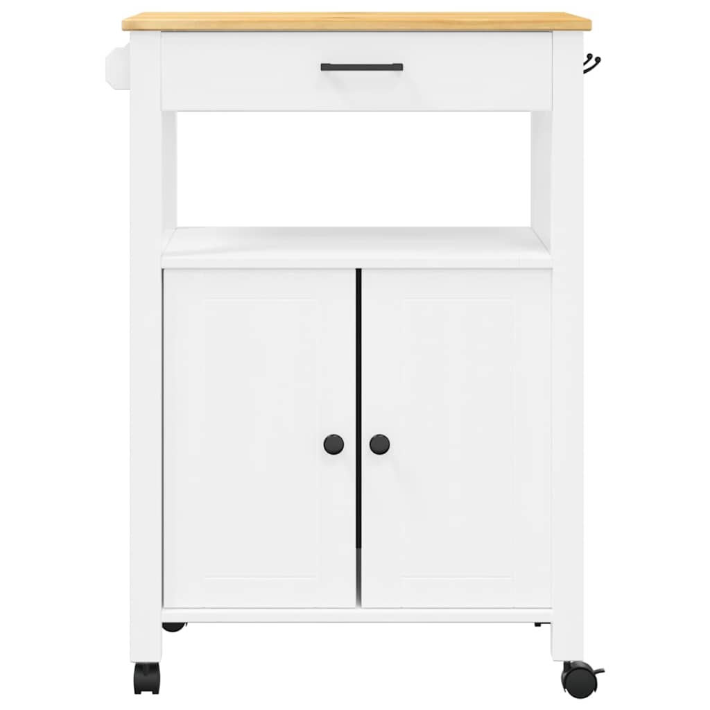 Kjøkkenvogn MONZA 60x40x88,5 cm heltre furu