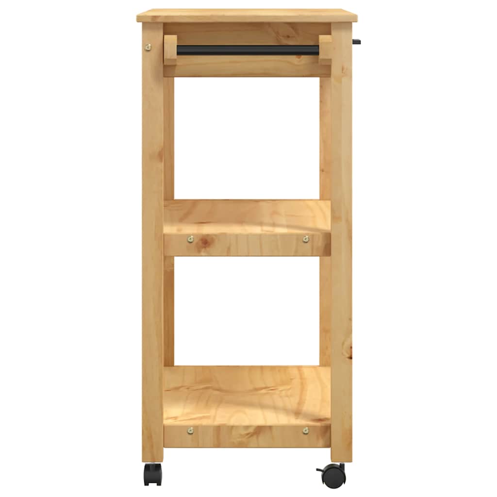 Kjøkkenvogn MONZA 84x40x88,5 cm heltre furu