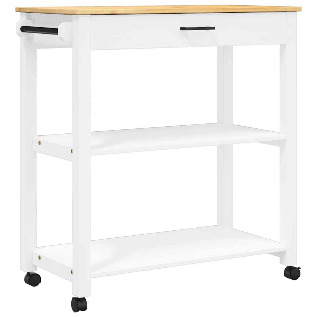 Kjøkkenvogn MONZA 84x40x88,5 cm heltre furu