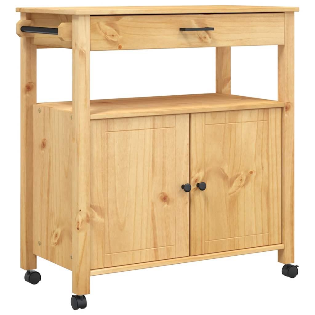 Kjøkkenvogn MONZA 84x40x88,5 cm heltre furu