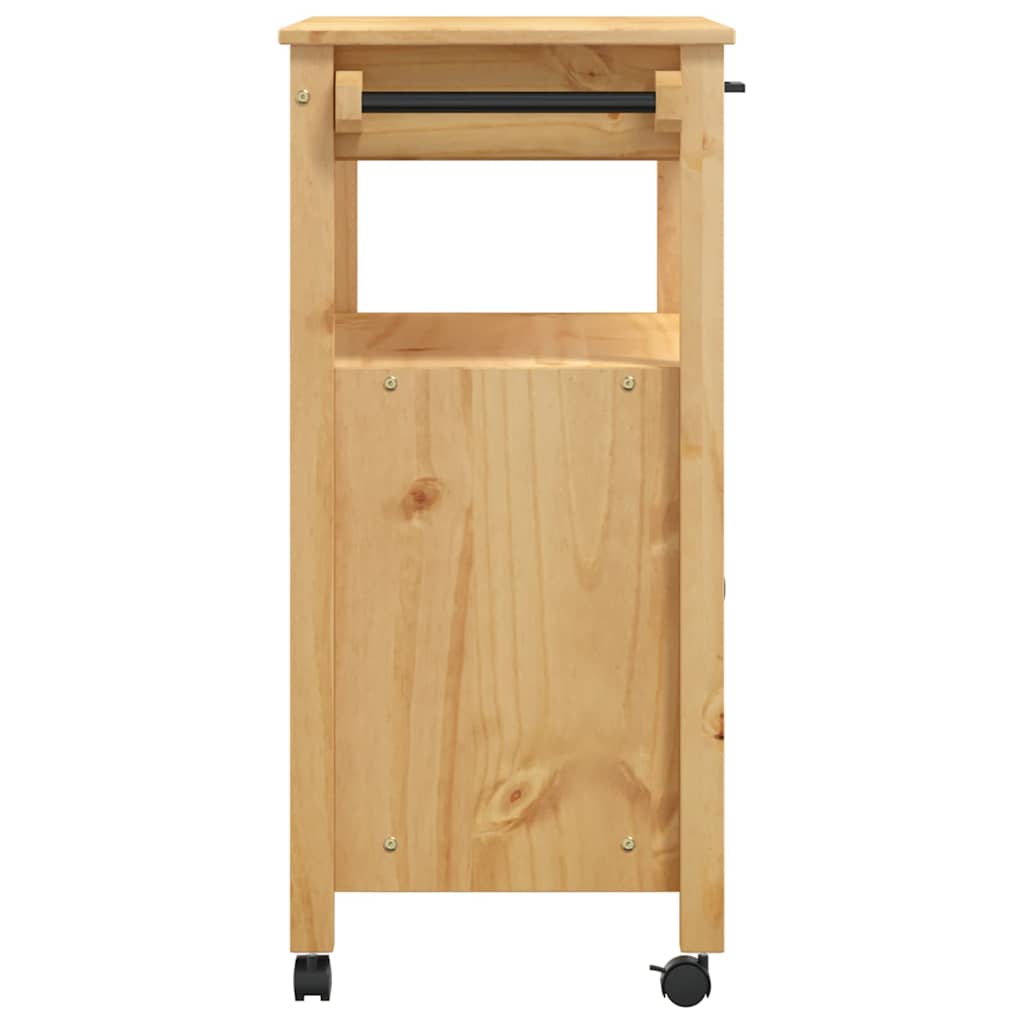 Kjøkkenvogn MONZA 84x40x88,5 cm heltre furu