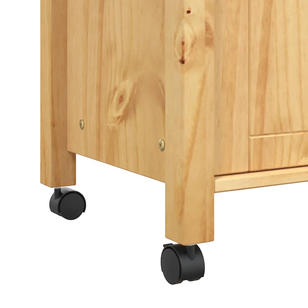 Kjøkkenvogn MONZA 84x40x88,5 cm heltre furu