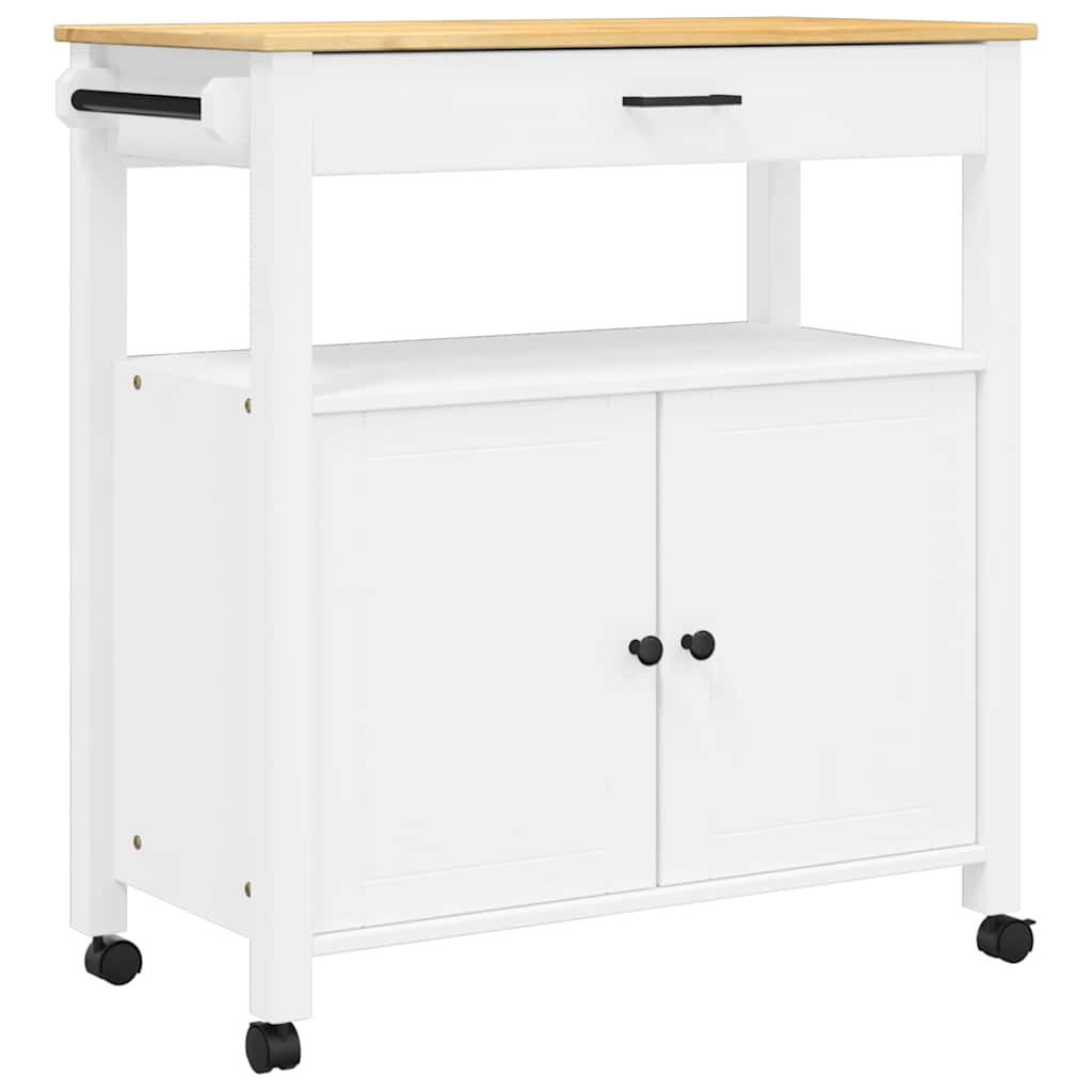 Kjøkkenvogn MONZA 84x40x88,5 cm heltre furu