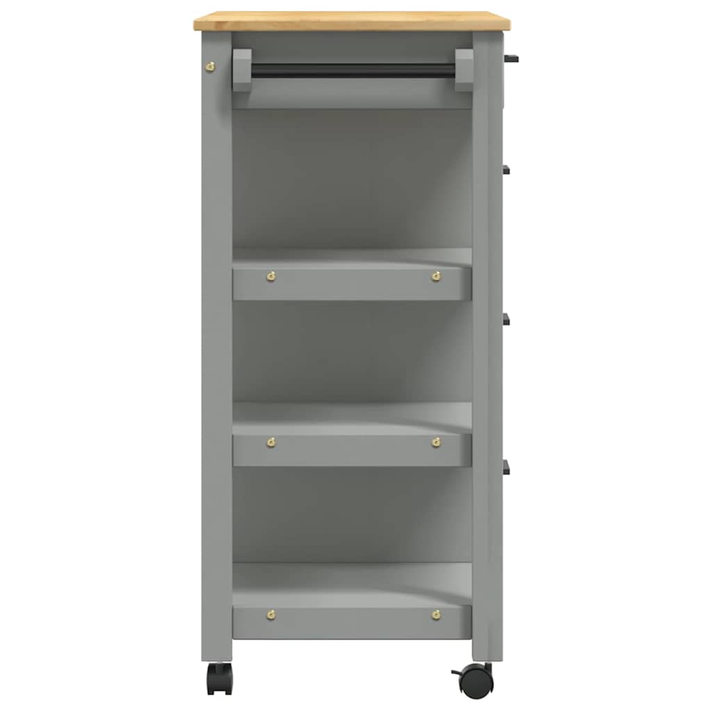 Kjøkkenvogn MONZA 84x40x88,5 cm heltre furu