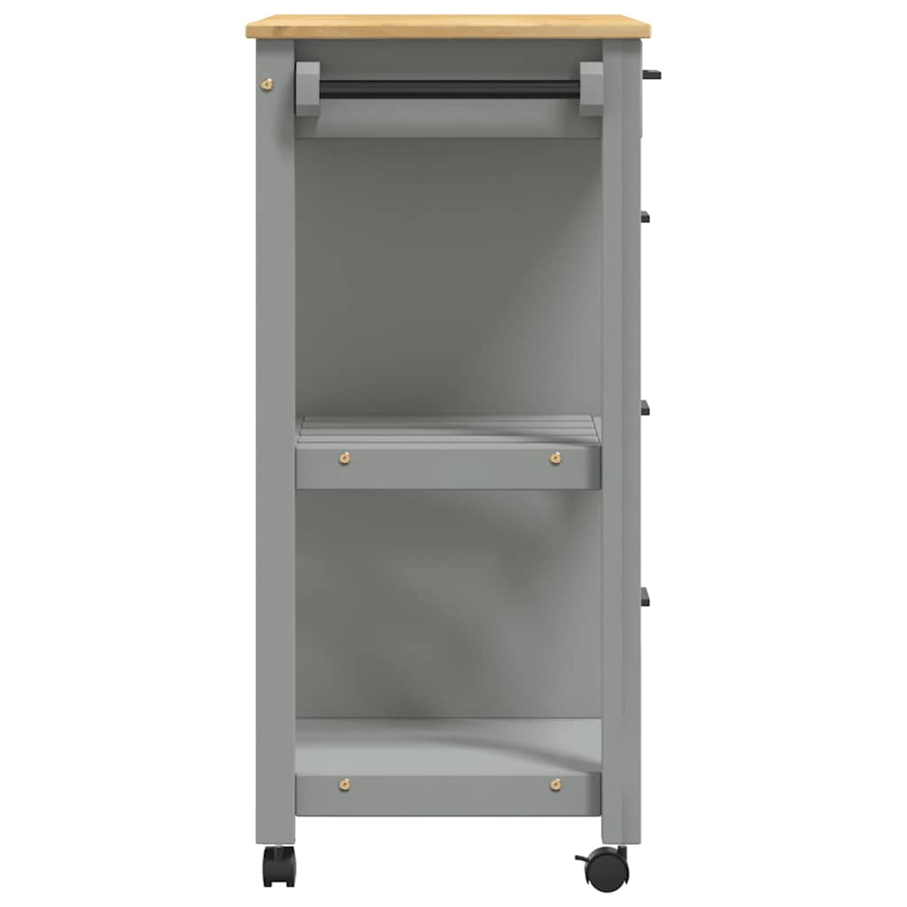 Kjøkkenvogn MONZA 84x40x88,5 cm heltre furu