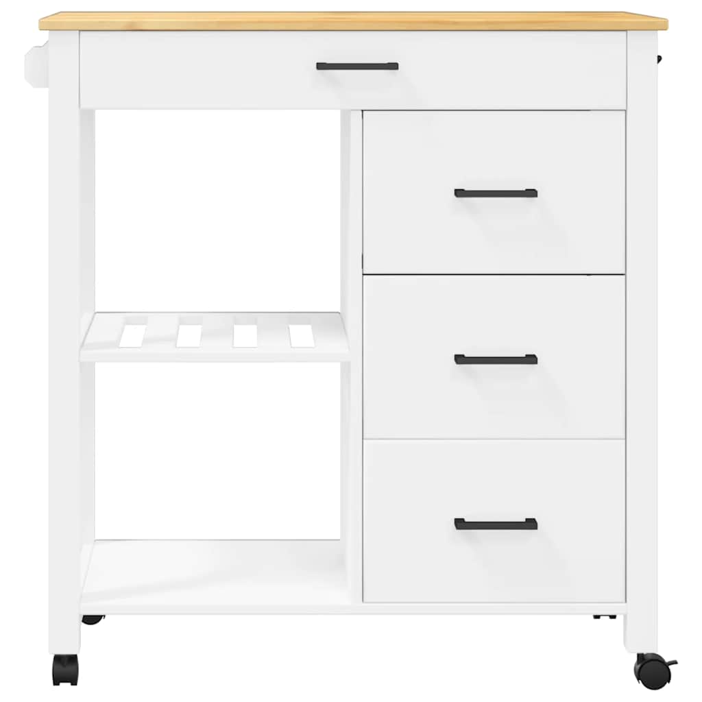 Kjøkkenvogn MONZA 84x40x88,5 cm heltre furu