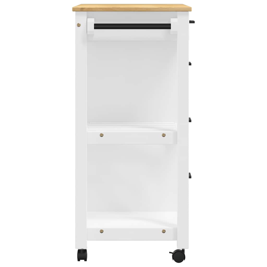 Kjøkkenvogn MONZA 84x40x88,5 cm heltre furu