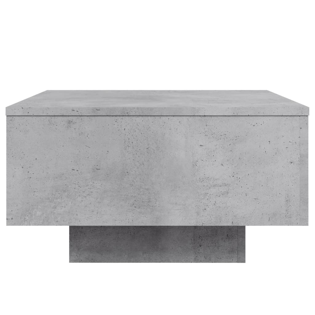 Salongbord betonggrå 55x55x31 cm konstruert tre