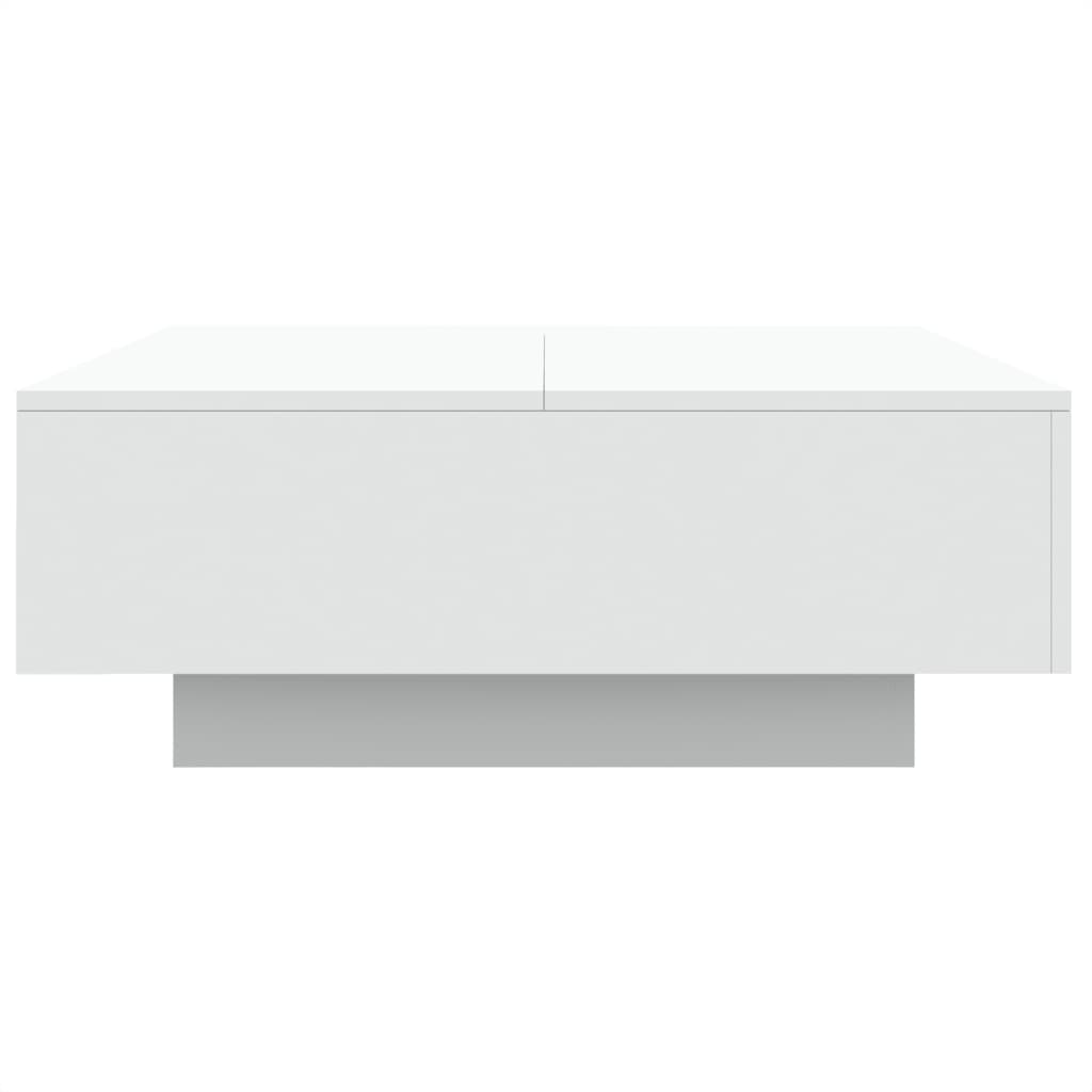 Salongbord hvit 80x80x31 cm sponplate