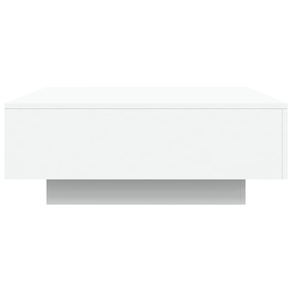 Salongbord hvit 80x80x31 cm sponplate