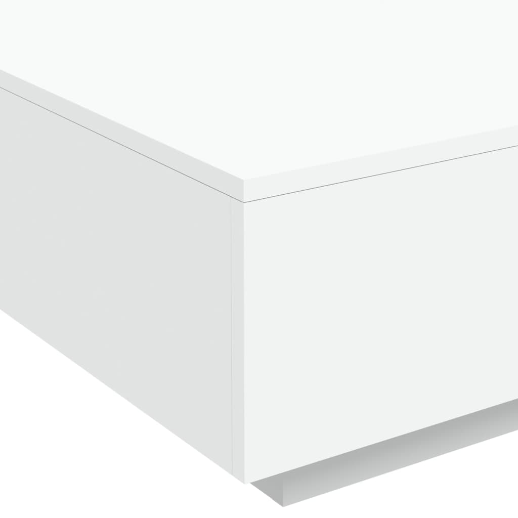 Salongbord hvit 80x80x31 cm sponplate