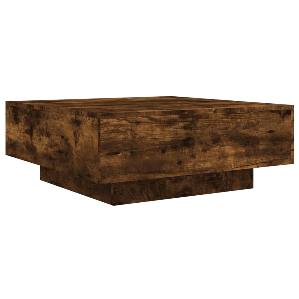 Salongbord sonoma eik 80x80x31 cm konstruert tre