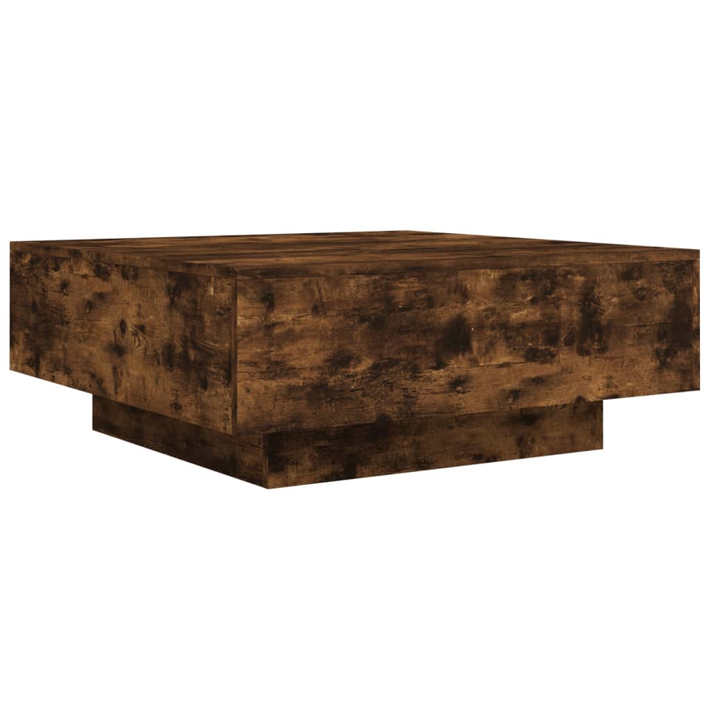 Salongbord sonoma eik 80x80x31 cm konstruert tre