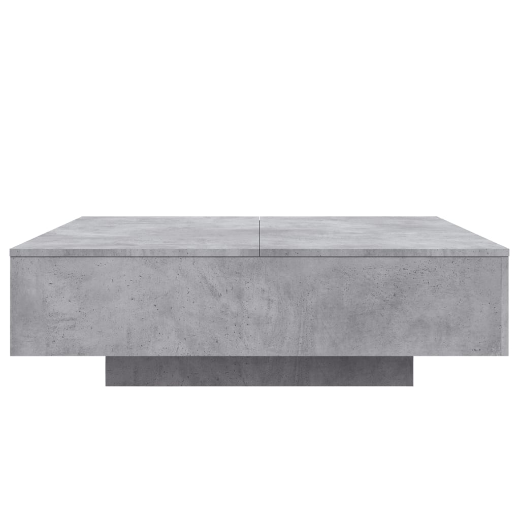 Salongbord betonggrå 100x100x31 cm konstruert tre