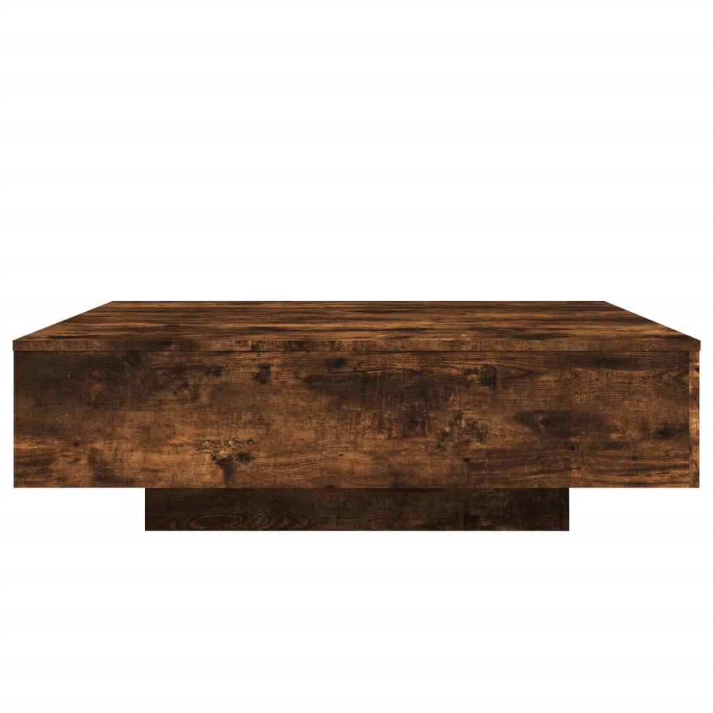 Salongbord røkt eik 100x100x31 cm konstruert tre