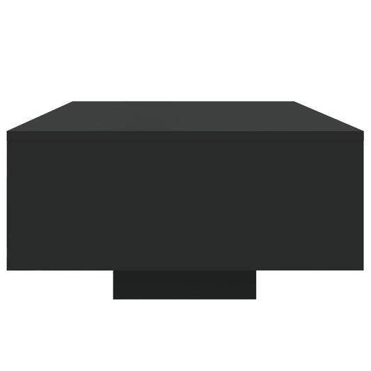 Sofabord med LED-lys svart 85x55x31 cm