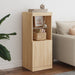 Skjenk med LED-lys sonoma eik 41x37x100 cm