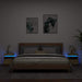 Nattbord med LED 2 stk sonoma eik 40x39x48,5 cm