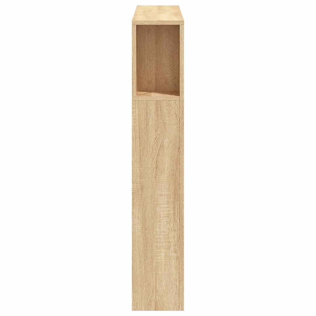Sengegavl med LED sonoma eik 100x18,5x103,5 cm konstruert tre