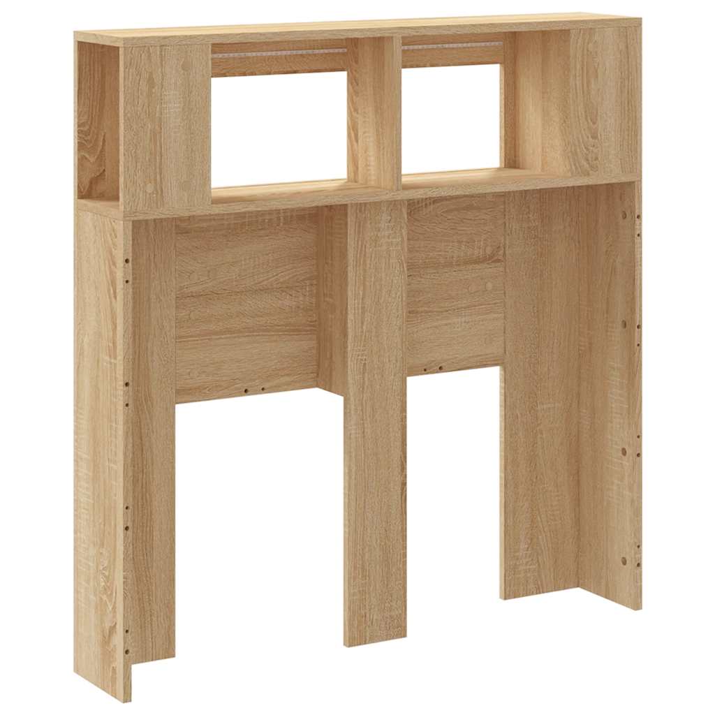 Sengegavl med LED sonoma eik 100x18,5x103,5 cm konstruert tre