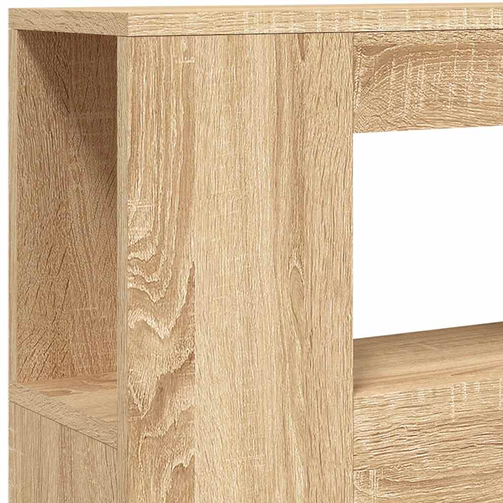 Sengegavl med LED sonoma eik 100x18,5x103,5 cm konstruert tre