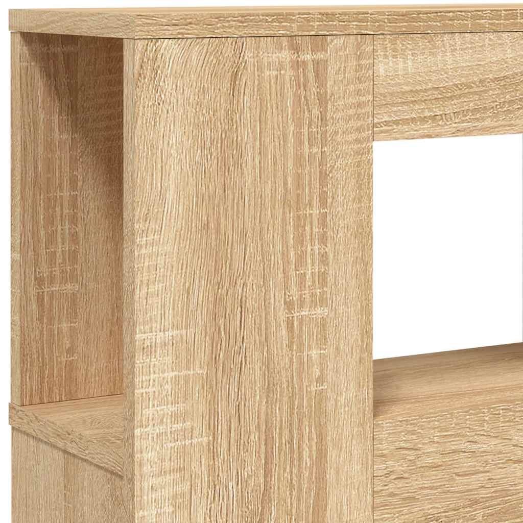 Sengegavl med LED sonoma eik 180x18,5x103,5 cm konstruert tre
