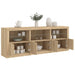 Skjenk med LED-lys sonoma eik 181,5x37x67 cm vidaXL