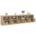 Skjenk med LED-lys sonoma eik 283x37x67 cm vidaXL