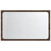 Baderomsspeil med LED brun eik 60x8,5x38 cm konstruert tre