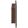 Baderomsspeil med LED brun eik 60x8,5x38 cm konstruert tre